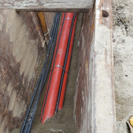 LHT® E-Power - Kabelschutzrohr Belgrad Offener Graben Bündeleinzug